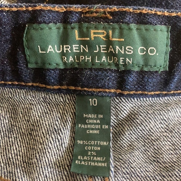 Vintage Ralph Lauren LRL Denim Jean Mini Skirt Sz 10 - Picture 5 of 9